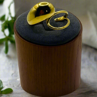 Load image into Gallery viewer, Trendy Gold Curved Ring - Perfect for Weddings, Engagements, or Fashion

