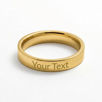 Load image into Gallery viewer, Engraved Women’s Empowerment Ring – Personalized Gift for Her
