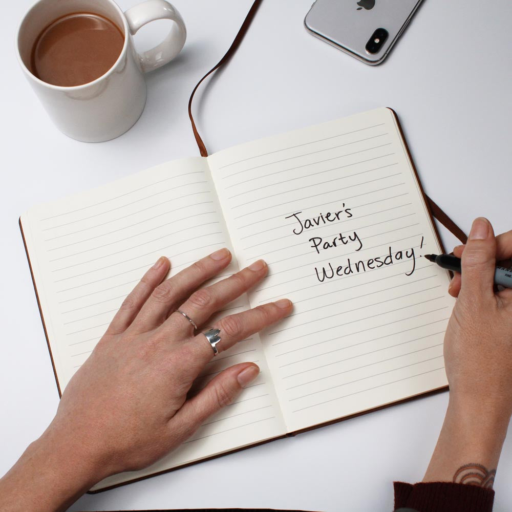 Her engraved journal
