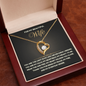 Forever Love Necklace for My Wife | Timeless Heart Gift