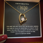 Forever Love Necklace for My Wife | Timeless Heart Gift