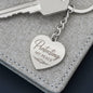 Protecting My Peace Engraved Heart Keychain – Personalized Self-Love Gif