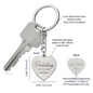 Protecting My Peace Engraved Heart Keychain – Personalized Self-Love Gif