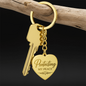Protecting My Peace Engraved Heart Keychain – Personalized Self-Love Gif
