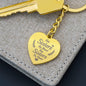Not Sisters By Blood, But Sisters By Heart Keychain