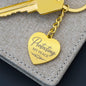 Protecting My Peace Engraved Heart Keychain – Personalized Self-Love Gif