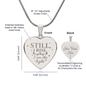 Still, I Rise Engraved Heart Necklace | Meaningful Self-Love Gift for Her