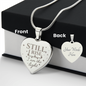 Still, I Rise Engraved Heart Necklace | Meaningful Self-Love Gift for Her