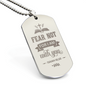 Fear Not – Dog Tag Necklace, Gift for Him