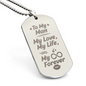 To My Man – Dog Tag Necklace, Gift for Him