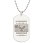 In Memory of an American Hero Dog Tag Necklace