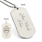 Fear Not – Dog Tag Necklace, Gift for Him