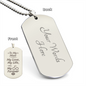 To My Man – Dog Tag Necklace, Gift for Him