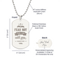 Fear Not – Dog Tag Necklace, Gift for Him
