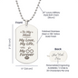 To My Man – Dog Tag Necklace, Gift for Him