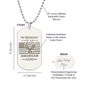 In Memory of an American Hero Dog Tag Necklace
