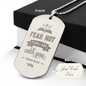 Fear Not – Dog Tag Necklace, Gift for Him