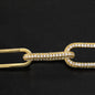 Own the Room – Gold Pavé Paperclip Chain Necklace