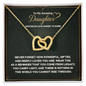 Two Hearts, One Love Daughter Necklace – Meaningful Gift