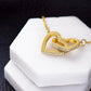 Daughter Interlocking hearts necklace