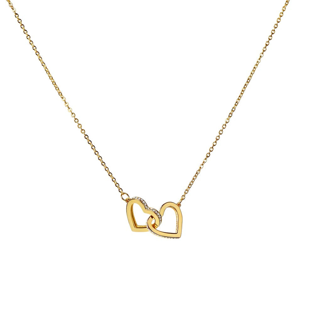 Daughter Interlocking hearts necklace