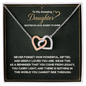 Two Hearts, One Love Daughter Necklace – Meaningful Gift