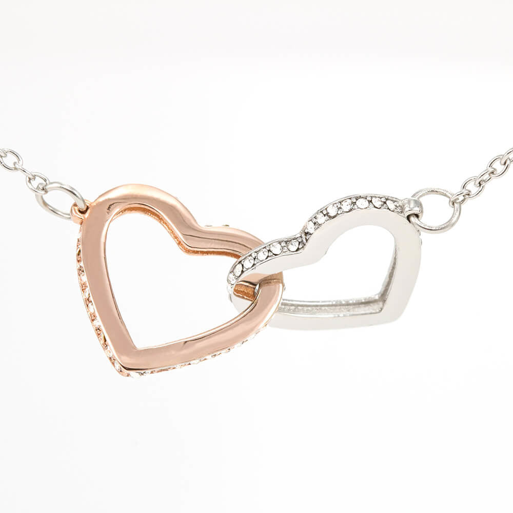 Daughter Interlocking hearts necklace