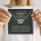 Daughter Interlocking hearts necklace