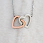 Interlocking Hearts Necklace for Fiancée | Forever Love