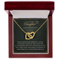 Daughter Interlocking hearts necklace