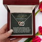 Two Hearts, One Love Daughter Necklace – Meaningful Gift