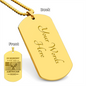 In Memory of an American Hero Dog Tag Necklace