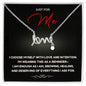 Just For Me “Love” Necklace – Self-Love Affirmation Jewelry Gift