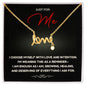 Just For Me “Love” Necklace – Self-Love Affirmation Jewelry Gift