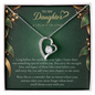 To My Daughter Legacy of Love Necklace – Heart Pendant Gift
