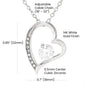To My Daughter Legacy of Love Necklace – Heart Pendant Gift