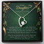 To My Daughter Legacy of Love Necklace – Heart Pendant Gift
