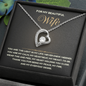 Forever Love Necklace for My Wife | Timeless Heart Gift