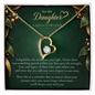 To My Daughter Legacy of Love Necklace – Heart Pendant Gift