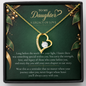 To My Daughter Legacy of Love Necklace – Heart Pendant Gift