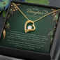 To My Daughter Legacy of Love Necklace – Heart Pendant Gift