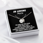 Dad Remembrance Necklace - Memorial Jewelry to Honor Dad
