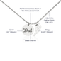Dad Remembrance Necklace - Memorial Jewelry to Honor Dad