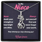 To My Niece Giraffe Necklace – Heartfelt Gift of Love & Inspiration