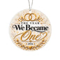 The Year We Became One 2026 Ornament | Wedding Christmas Keepsake