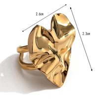 Load image into Gallery viewer, Gold Heart Statement Ring - Bold &amp; Stylish Love Jewelry
