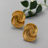 Load image into Gallery viewer, Gold Spiral Shell Stud Earrings – Stylish Nautical-Inspired Jewelry – Everyday Elegance
