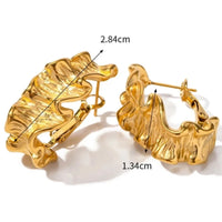 Load image into Gallery viewer, Gold Lava Dangle Earrings – Bold Statement Jewelry for Women
