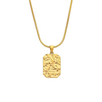 Load image into Gallery viewer, Gold Lava Necklace – Unique Textured Pendant for the Bold
